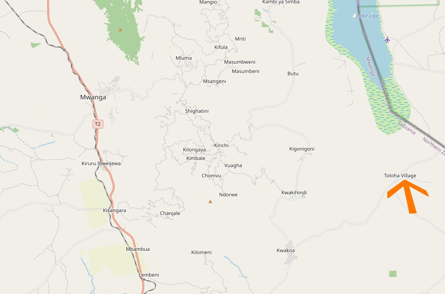 Karte: © OpenStreetMap, Lage Toloha